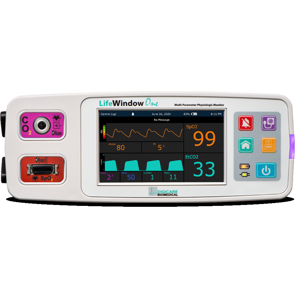 LifeWindow One Veterinary Monitor - horizontal view