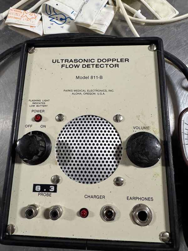 Parks 811B Ultrasonic Doppler Flow Detector Close Up