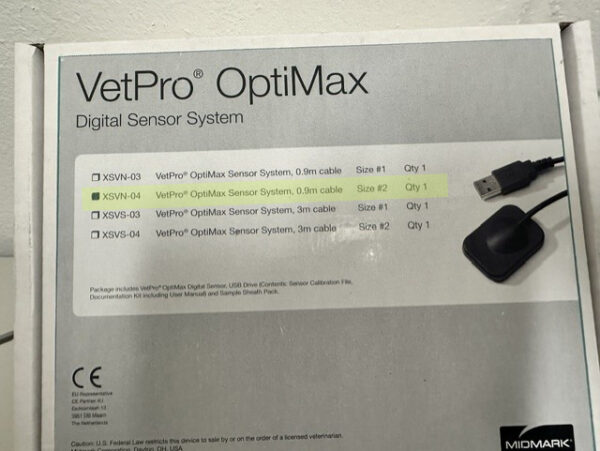 Midmark VetPro OptiMax DR Sensor – Size 2