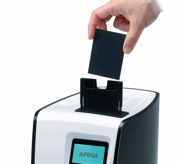 apixia machine and cleaning plates
