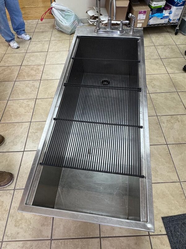 Petlift Veterinary Deep Tub – 60” Stainless Dental Tub