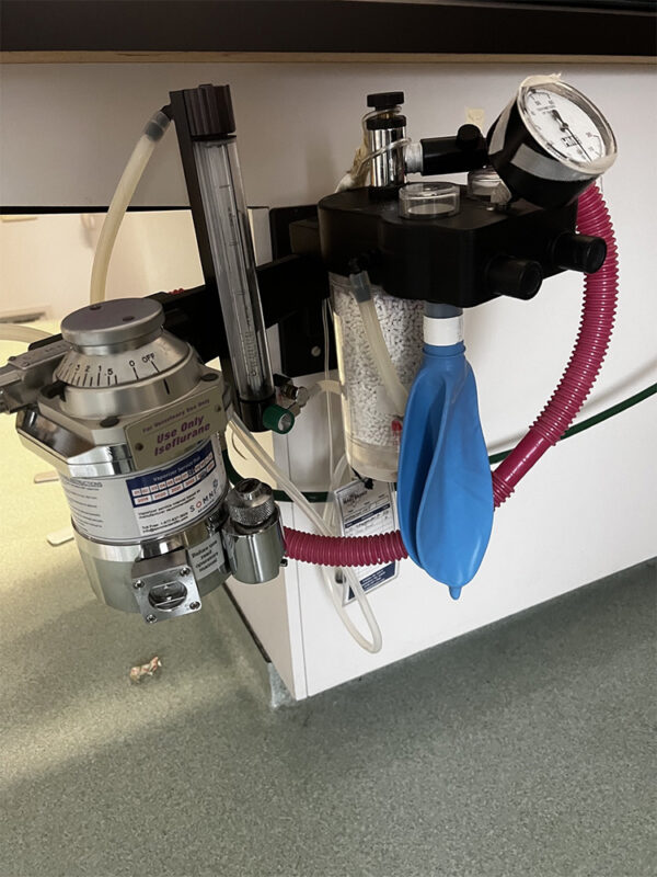 hme-wall-mounted-veterinary-anesthesia-machine-with-isoflurane-vaporizer